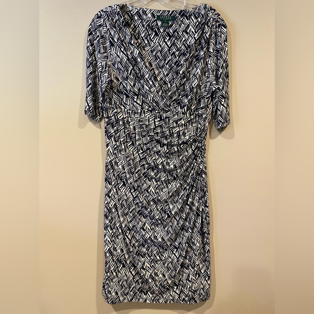 Ralph Lauren Cinched V Neck Dress
